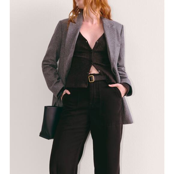 NWOT Everlane The Utility Barrel Pant in Buttersoft Black Size 16 - Picture 2 of 8